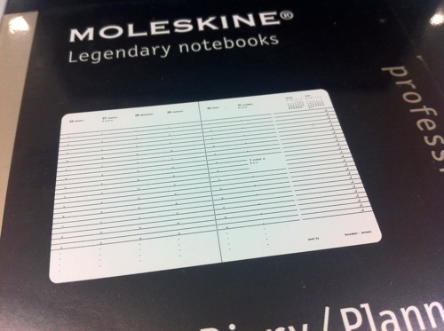 Moleskine Action Diary / Planner 2012 Hard Cover