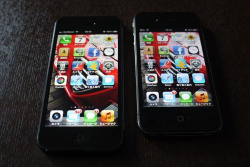 iPhone5とiPhone4